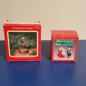 Christmas Ornament Stand and Ornament Set